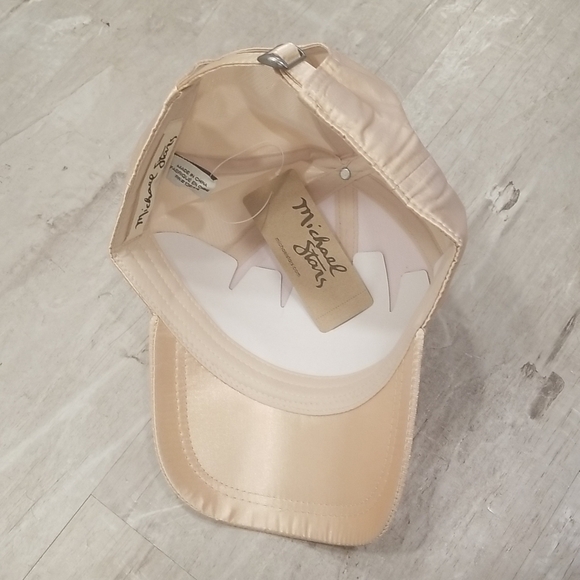 ?MICHAEL STARS? Satin Dreams Baseball Cap ~ Gold NWT main image 11